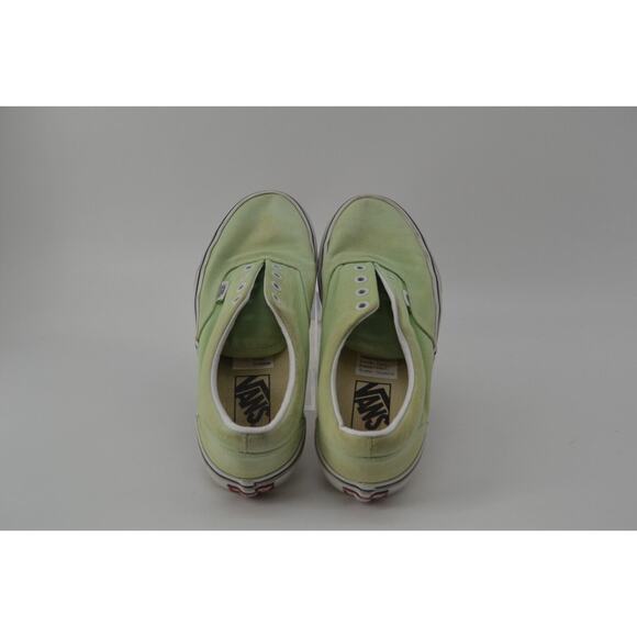 Vans Shoes Women's Neon Green Casual Low Top Sneaker Off the Wall White Size 5.5 - Picture 11 of 11
